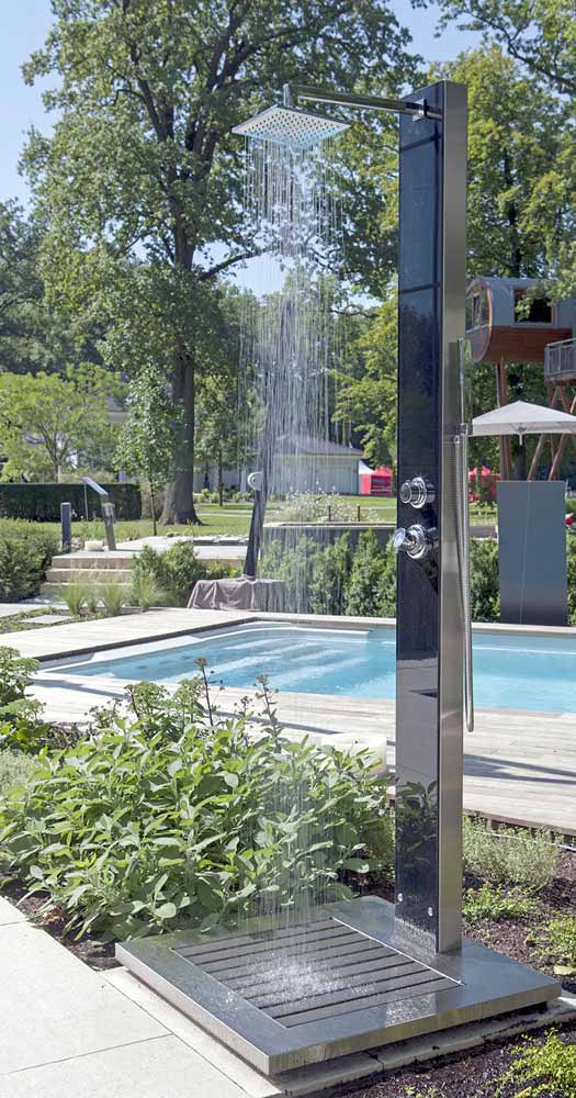 Outdoor K Luxury Glass Solar Shower - Image 3