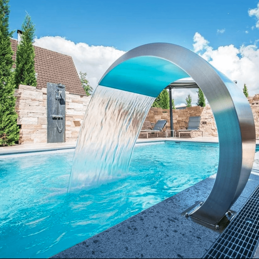 Gush P Luxury Stainless Steel Pool Fountain