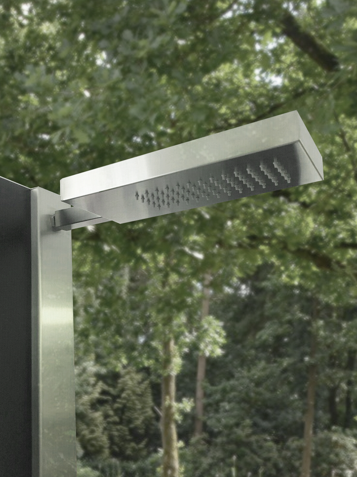 Outdoor T Luxury Solar Stainless Steel Shower - Image 2