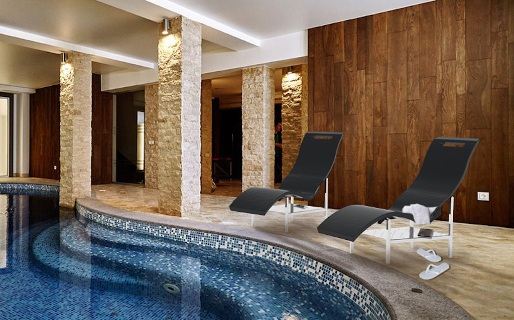 Outdoor Luxury Chaise Lounger Polyethylene - Image 3