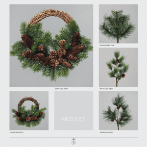 Needles Ring Christmas Cheer Wreath Decoration