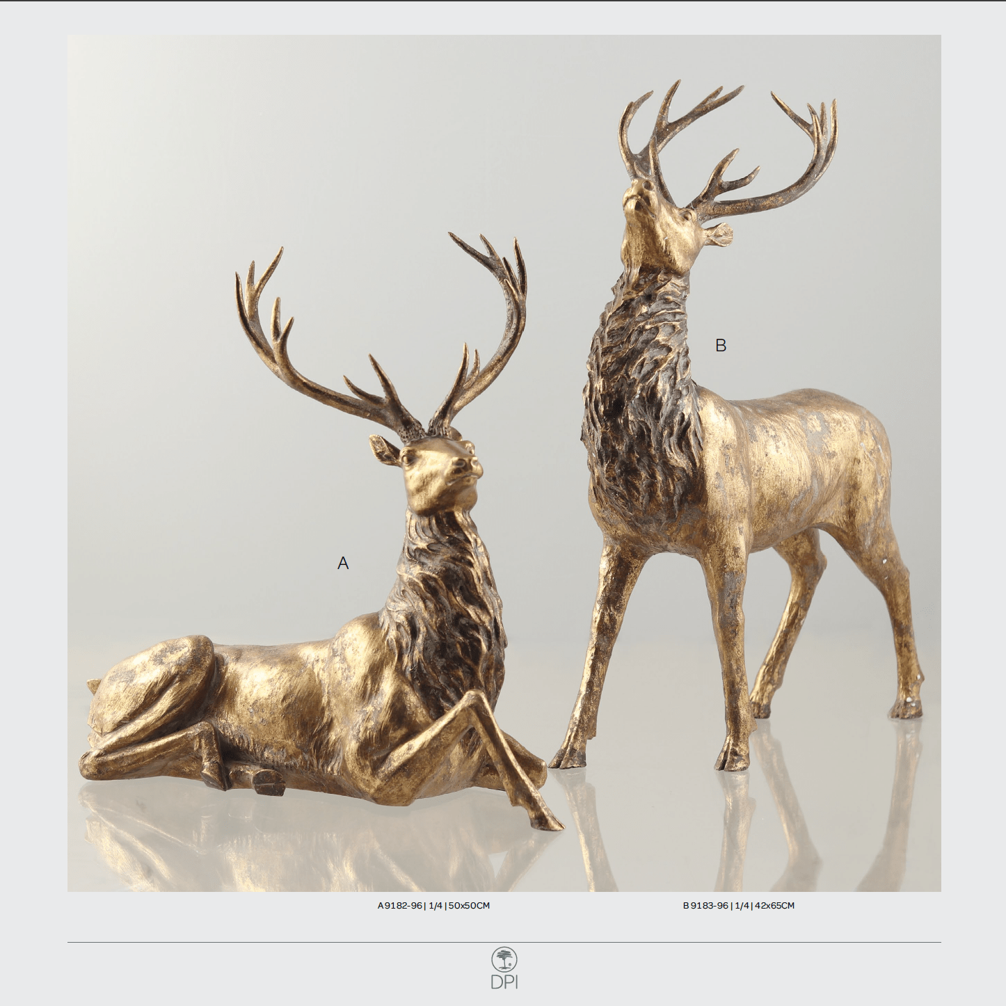 Golden Decorations Christmas Reindeer Trees Accessories