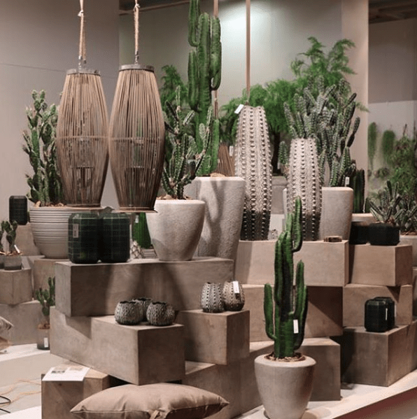 Green Glass Cactus Design Vases - Image 3